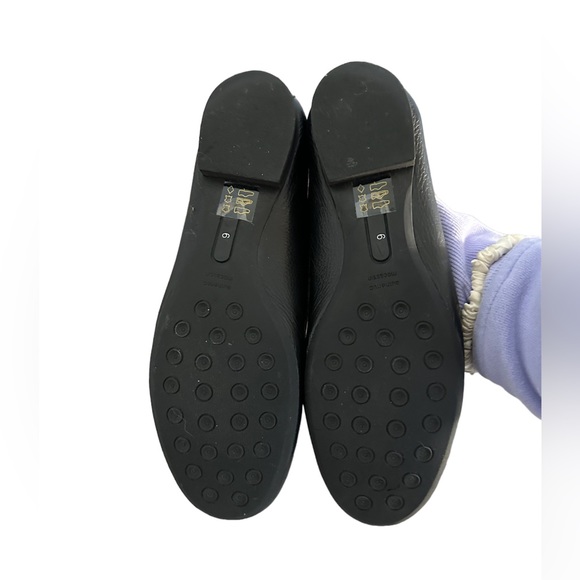 Browns Couture Women’s Black Leather Loafer with Gold Details - Picture 5 of 6